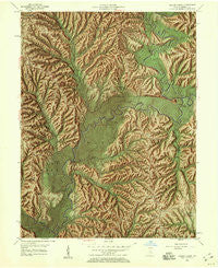 Allens Creek Indiana Historical topographic map, 1:24000 scale, 7.5 X 7.5 Minute, Year 1957