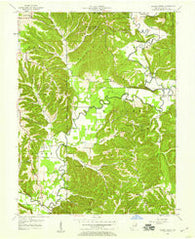 Allens Creek Indiana Historical topographic map, 1:24000 scale, 7.5 X 7.5 Minute, Year 1957