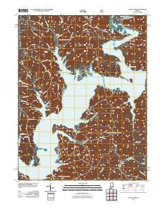 Allens Creek Indiana Historical topographic map, 1:24000 scale, 7.5 X 7.5 Minute, Year 2011