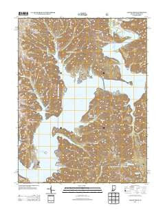 Allens Creek Indiana Historical topographic map, 1:24000 scale, 7.5 X 7.5 Minute, Year 2013