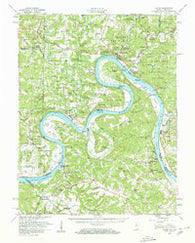 Alton Indiana Historical topographic map, 1:62500 scale, 15 X 15 Minute, Year 1950