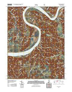Alton Indiana Historical topographic map, 1:24000 scale, 7.5 X 7.5 Minute, Year 2010