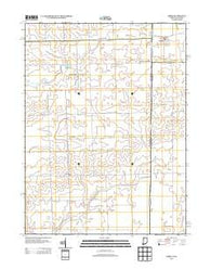 Ambia Indiana Historical topographic map, 1:24000 scale, 7.5 X 7.5 Minute, Year 2013