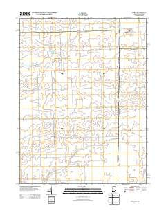 Ambia Indiana Historical topographic map, 1:24000 scale, 7.5 X 7.5 Minute, Year 2013