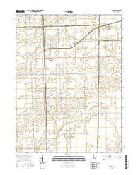 Ambia Indiana Current topographic map, 1:24000 scale, 7.5 X 7.5 Minute, Year 2016