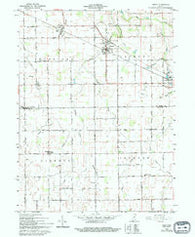 Amboy Indiana Historical topographic map, 1:24000 scale, 7.5 X 7.5 Minute, Year 1962