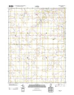Amboy Indiana Historical topographic map, 1:24000 scale, 7.5 X 7.5 Minute, Year 2013