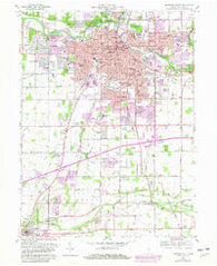 Anderson South Indiana Historical topographic map, 1:24000 scale, 7.5 X 7.5 Minute, Year 1961