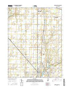 Anderson North Indiana Current topographic map, 1:24000 scale, 7.5 X 7.5 Minute, Year 2016