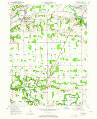 Andrews Indiana Historical topographic map, 1:24000 scale, 7.5 X 7.5 Minute, Year 1950