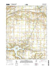 Andrews Indiana Current topographic map, 1:24000 scale, 7.5 X 7.5 Minute, Year 2016