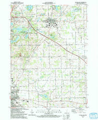 Angola East Indiana Historical topographic map, 1:24000 scale, 7.5 X 7.5 Minute, Year 1993