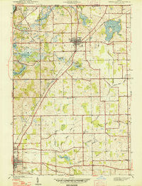 Angola East Indiana Historical topographic map, 1:24000 scale, 7.5 X 7.5 Minute, Year 1947