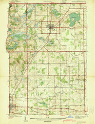 Angola East Indiana Historical topographic map, 1:24000 scale, 7.5 X 7.5 Minute, Year 1939