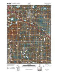 Angola East Indiana Historical topographic map, 1:24000 scale, 7.5 X 7.5 Minute, Year 2010