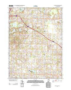 Angola East Indiana Historical topographic map, 1:24000 scale, 7.5 X 7.5 Minute, Year 2013