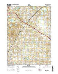 Angola East Indiana Current topographic map, 1:24000 scale, 7.5 X 7.5 Minute, Year 2016