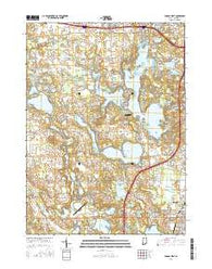 Angola West Indiana Current topographic map, 1:24000 scale, 7.5 X 7.5 Minute, Year 2016