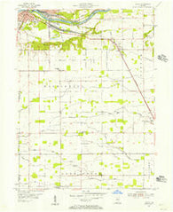 Anoka Indiana Historical topographic map, 1:24000 scale, 7.5 X 7.5 Minute, Year 1955