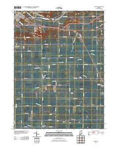 Anoka Indiana Historical topographic map, 1:24000 scale, 7.5 X 7.5 Minute, Year 2010