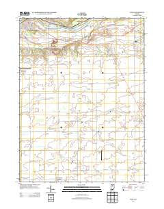 Anoka Indiana Historical topographic map, 1:24000 scale, 7.5 X 7.5 Minute, Year 2013