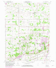 Arcola Indiana Historical topographic map, 1:24000 scale, 7.5 X 7.5 Minute, Year 1961