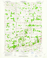 Arcola Indiana Historical topographic map, 1:24000 scale, 7.5 X 7.5 Minute, Year 1961