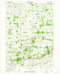 Arcola Indiana Historical topographic map, 1:24000 scale, 7.5 X 7.5 Minute, Year 1961