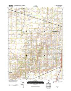 Arcola Indiana Historical topographic map, 1:24000 scale, 7.5 X 7.5 Minute, Year 2013