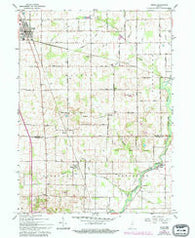 Argos Indiana Historical topographic map, 1:24000 scale, 7.5 X 7.5 Minute, Year 1962