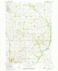 Argos Indiana Historical topographic map, 1:24000 scale, 7.5 X 7.5 Minute, Year 1962