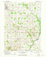 Argos Indiana Historical topographic map, 1:24000 scale, 7.5 X 7.5 Minute, Year 1962