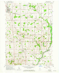 Argos Indiana Historical topographic map, 1:24000 scale, 7.5 X 7.5 Minute, Year 1962