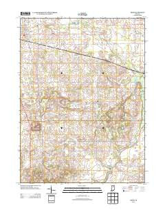 Argos Indiana Historical topographic map, 1:24000 scale, 7.5 X 7.5 Minute, Year 2013