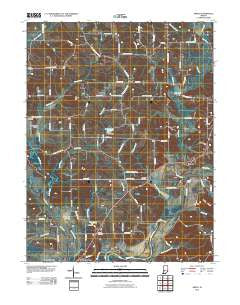 Arney Indiana Historical topographic map, 1:24000 scale, 7.5 X 7.5 Minute, Year 2010