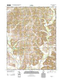 Arney Indiana Historical topographic map, 1:24000 scale, 7.5 X 7.5 Minute, Year 2013