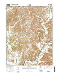 Arney Indiana Current topographic map, 1:24000 scale, 7.5 X 7.5 Minute, Year 2016