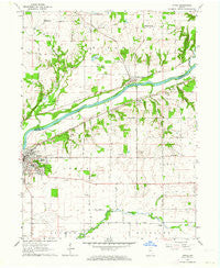 Attica Indiana Historical topographic map, 1:24000 scale, 7.5 X 7.5 Minute, Year 1962