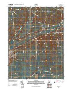 Attica Indiana Historical topographic map, 1:24000 scale, 7.5 X 7.5 Minute, Year 2010