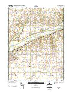 Attica Indiana Historical topographic map, 1:24000 scale, 7.5 X 7.5 Minute, Year 2013