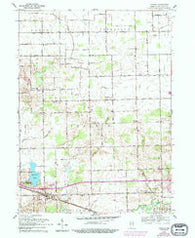 Atwood Indiana Historical topographic map, 1:24000 scale, 7.5 X 7.5 Minute, Year 1959