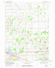 Atwood Indiana Historical topographic map, 1:24000 scale, 7.5 X 7.5 Minute, Year 1959