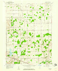 Atwood Indiana Historical topographic map, 1:24000 scale, 7.5 X 7.5 Minute, Year 1959