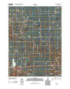 Atwood Indiana Historical topographic map, 1:24000 scale, 7.5 X 7.5 Minute, Year 2010