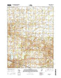 Atwood Indiana Current topographic map, 1:24000 scale, 7.5 X 7.5 Minute, Year 2016