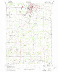 Auburn Indiana Historical topographic map, 1:24000 scale, 7.5 X 7.5 Minute, Year 1973