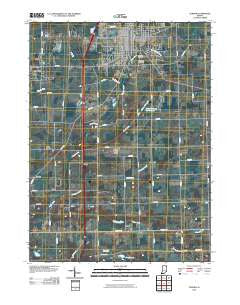 Auburn Indiana Historical topographic map, 1:24000 scale, 7.5 X 7.5 Minute, Year 2010