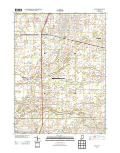 Auburn Indiana Historical topographic map, 1:24000 scale, 7.5 X 7.5 Minute, Year 2013