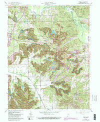 Augusta Indiana Historical topographic map, 1:24000 scale, 7.5 X 7.5 Minute, Year 1961