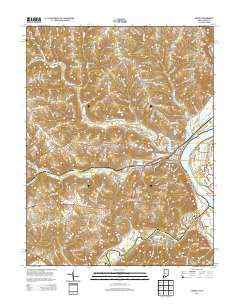 Aurora Indiana Historical topographic map, 1:24000 scale, 7.5 X 7.5 Minute, Year 2013